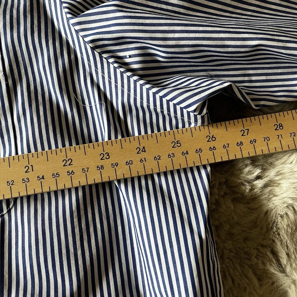Ralph Lauren Classic Fit Non‎ Iron Stripe Dress Shirt 17 36/37